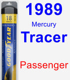 Passenger Wiper Blade for 1989 Mercury Tracer - Assurance