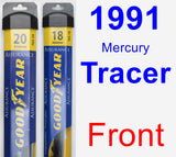 Front Wiper Blade Pack for 1991 Mercury Tracer - Assurance