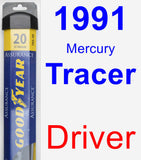 Driver Wiper Blade for 1991 Mercury Tracer - Assurance