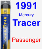 Passenger Wiper Blade for 1991 Mercury Tracer - Assurance
