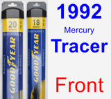 Front Wiper Blade Pack for 1992 Mercury Tracer - Assurance