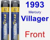 Front Wiper Blade Pack for 1993 Mercury Villager - Assurance