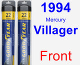 Front Wiper Blade Pack for 1994 Mercury Villager - Assurance