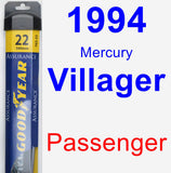 Passenger Wiper Blade for 1994 Mercury Villager - Assurance