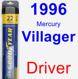 Driver Wiper Blade for 1996 Mercury Villager - Assurance