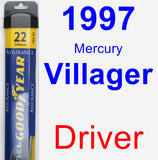 Driver Wiper Blade for 1997 Mercury Villager - Assurance