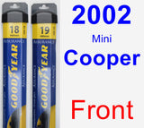 Front Wiper Blade Pack for 2002 Mini Cooper - Assurance