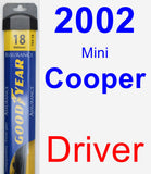 Driver Wiper Blade for 2002 Mini Cooper - Assurance