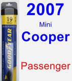 Passenger Wiper Blade for 2007 Mini Cooper - Assurance