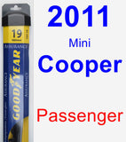 Passenger Wiper Blade for 2011 Mini Cooper - Assurance