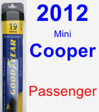 Passenger Wiper Blade for 2012 Mini Cooper - Assurance