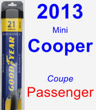 Passenger Wiper Blade for 2013 Mini Cooper - Assurance