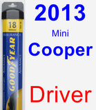 Driver Wiper Blade for 2013 Mini Cooper - Assurance