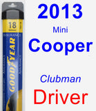 Driver Wiper Blade for 2013 Mini Cooper - Assurance