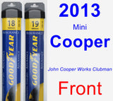 Front Wiper Blade Pack for 2013 Mini Cooper - Assurance