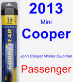 Passenger Wiper Blade for 2013 Mini Cooper - Assurance