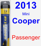 Passenger Wiper Blade for 2013 Mini Cooper - Assurance