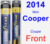 Front Wiper Blade Pack for 2014 Mini Cooper - Assurance