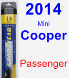 Passenger Wiper Blade for 2014 Mini Cooper - Assurance