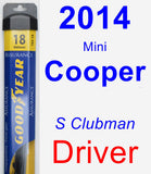 Driver Wiper Blade for 2014 Mini Cooper - Assurance