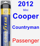 Passenger Wiper Blade for 2012 Mini Cooper Countryman - Assurance