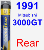 Rear Wiper Blade for 1991 Mitsubishi 3000GT - Assurance