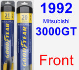 Front Wiper Blade Pack for 1992 Mitsubishi 3000GT - Assurance