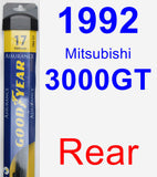 Rear Wiper Blade for 1992 Mitsubishi 3000GT - Assurance