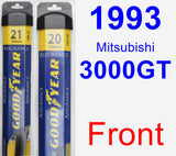 Front Wiper Blade Pack for 1993 Mitsubishi 3000GT - Assurance