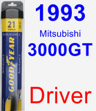 Driver Wiper Blade for 1993 Mitsubishi 3000GT - Assurance