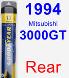 Rear Wiper Blade for 1994 Mitsubishi 3000GT - Assurance