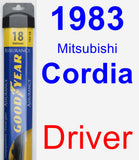 Driver Wiper Blade for 1983 Mitsubishi Cordia - Assurance