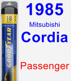 Passenger Wiper Blade for 1985 Mitsubishi Cordia - Assurance