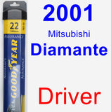 Driver Wiper Blade for 2001 Mitsubishi Diamante - Assurance