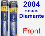 Front Wiper Blade Pack for 2004 Mitsubishi Diamante - Assurance