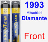 Front Wiper Blade Pack for 1993 Mitsubishi Diamante - Assurance