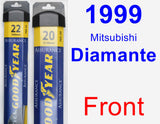 Front Wiper Blade Pack for 1999 Mitsubishi Diamante - Assurance