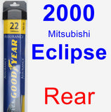 Rear Wiper Blade for 2000 Mitsubishi Eclipse - Assurance