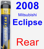 Rear Wiper Blade for 2008 Mitsubishi Eclipse - Assurance