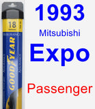 Passenger Wiper Blade for 1993 Mitsubishi Expo - Assurance