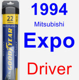 Driver Wiper Blade for 1994 Mitsubishi Expo - Assurance