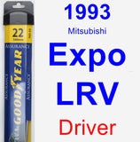 Driver Wiper Blade for 1993 Mitsubishi Expo LRV - Assurance