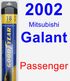 Passenger Wiper Blade for 2002 Mitsubishi Galant - Assurance