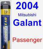 Passenger Wiper Blade for 2004 Mitsubishi Galant - Assurance