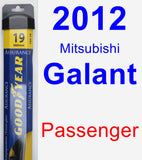 Passenger Wiper Blade for 2012 Mitsubishi Galant - Assurance