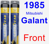 Front Wiper Blade Pack for 1985 Mitsubishi Galant - Assurance