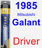 Driver Wiper Blade for 1985 Mitsubishi Galant - Assurance