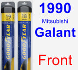 Front Wiper Blade Pack for 1990 Mitsubishi Galant - Assurance