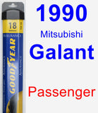 Passenger Wiper Blade for 1990 Mitsubishi Galant - Assurance