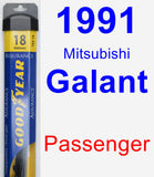 Passenger Wiper Blade for 1991 Mitsubishi Galant - Assurance